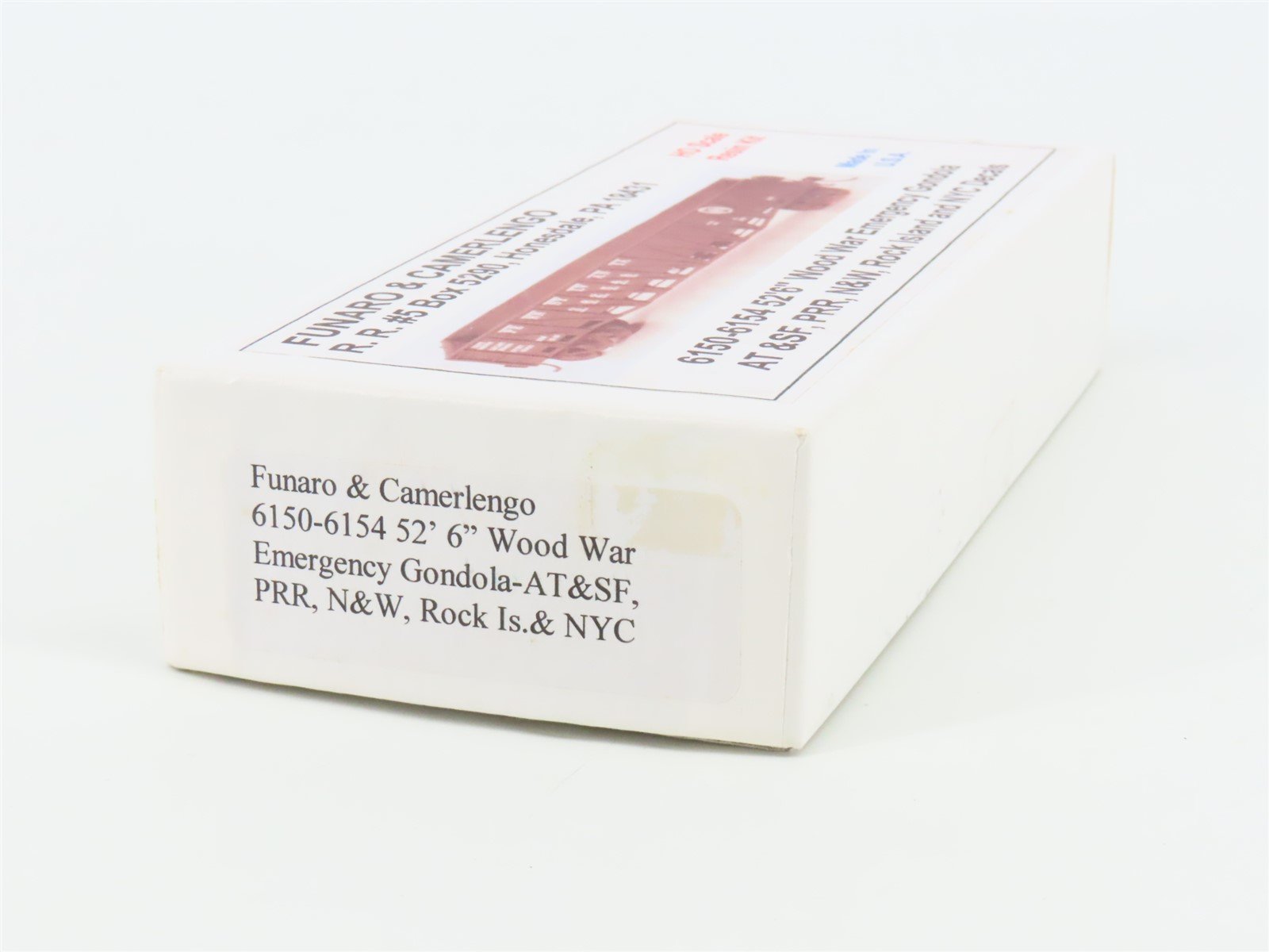 HO Scale Funaro & Camerlengo Kit 6150-6154 ATSF/PRR/N&W/RI/NYC Emergency Gondola