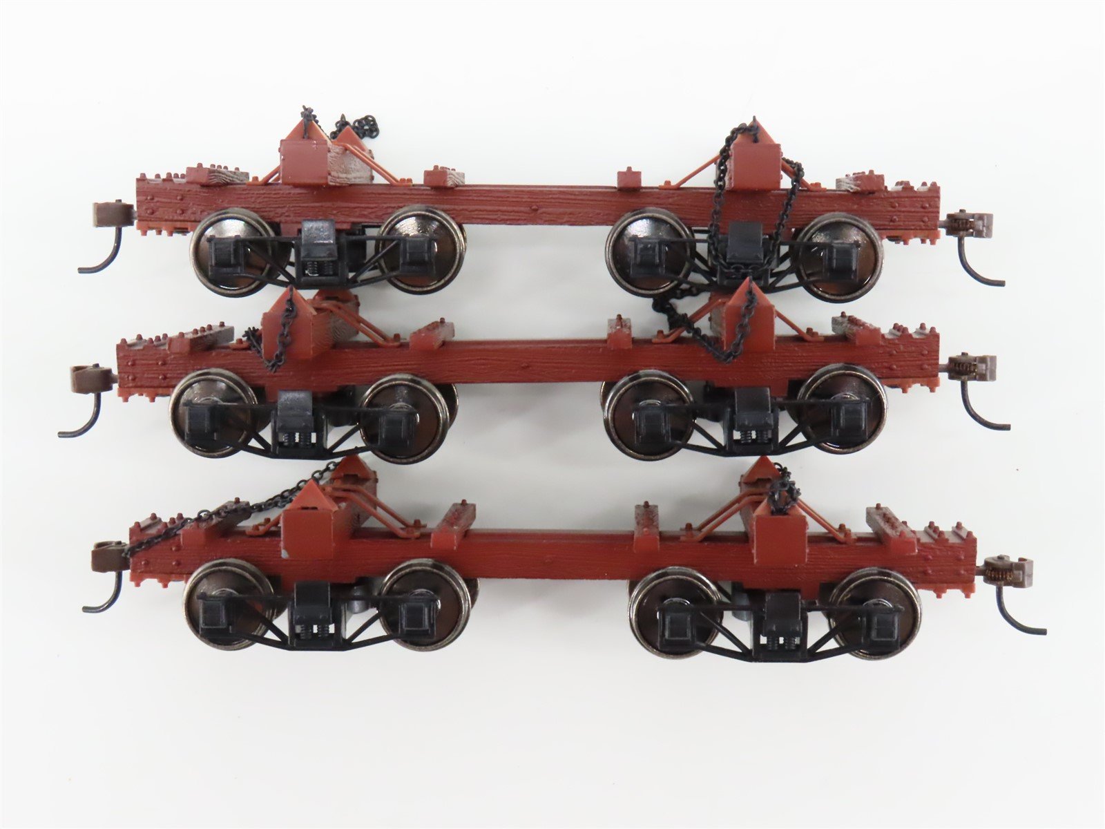 On30 Scale Spectrum 27391 Logging & Mining Skeleton Log Cars 3-Packs
