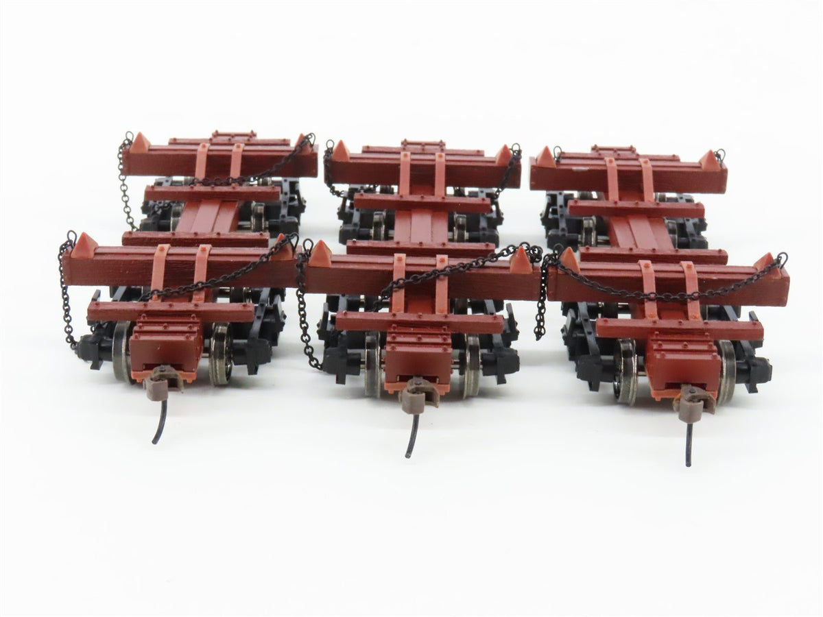 On30 Scale Spectrum 27391 Logging &amp; Mining Skeleton Log Cars 3-Packs
