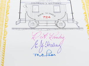 Pictorial Supplement To Denver South Park Pacific by Kindig, Haley & Poor Signed