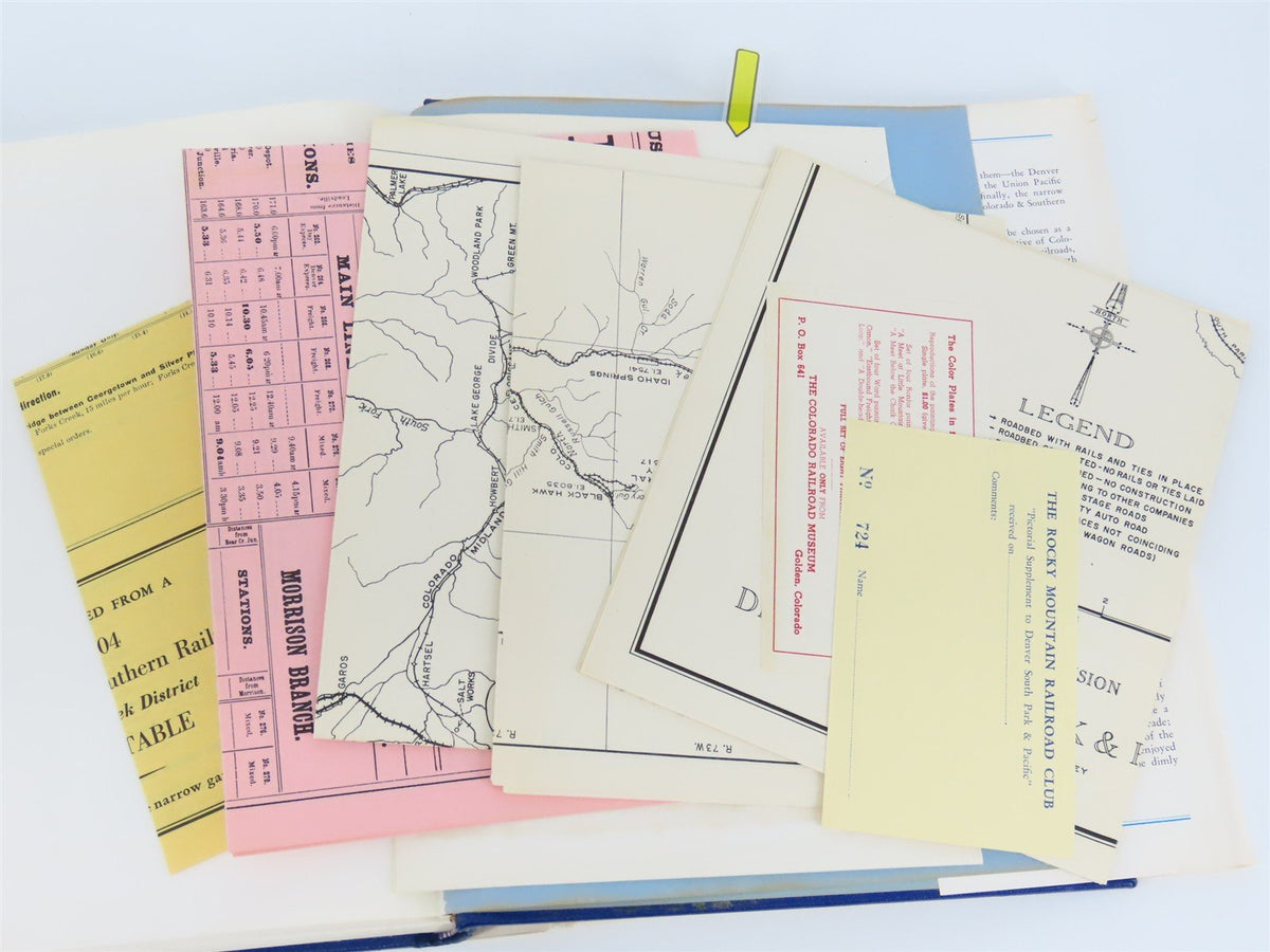 Pictorial Supplement To Denver South Park Pacific by Kindig, Haley &amp; Poor Signed