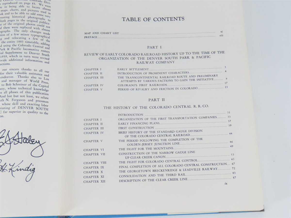 Denver South Park &amp; Pacific - Memorial Edition - by M.C. Poor ©1976 HC Book