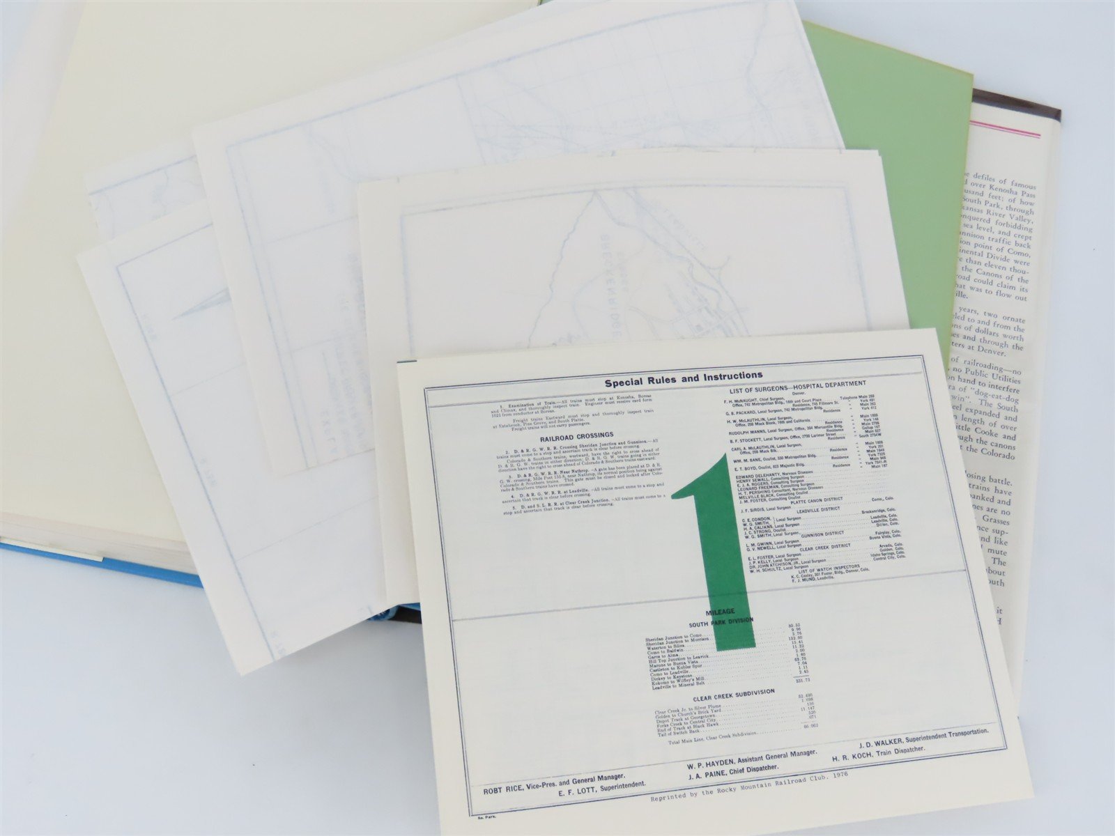 Denver South Park & Pacific - Memorial Edition - by M.C. Poor ©1976 HC Book