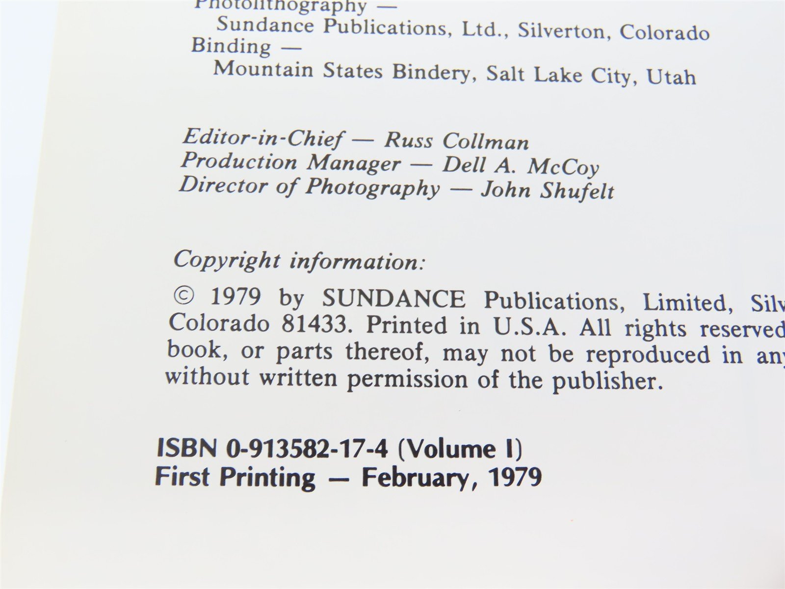 Two Feet Between the Rails Vol. I - The Early Years by R.C. Jones ©1979 - SIGNED