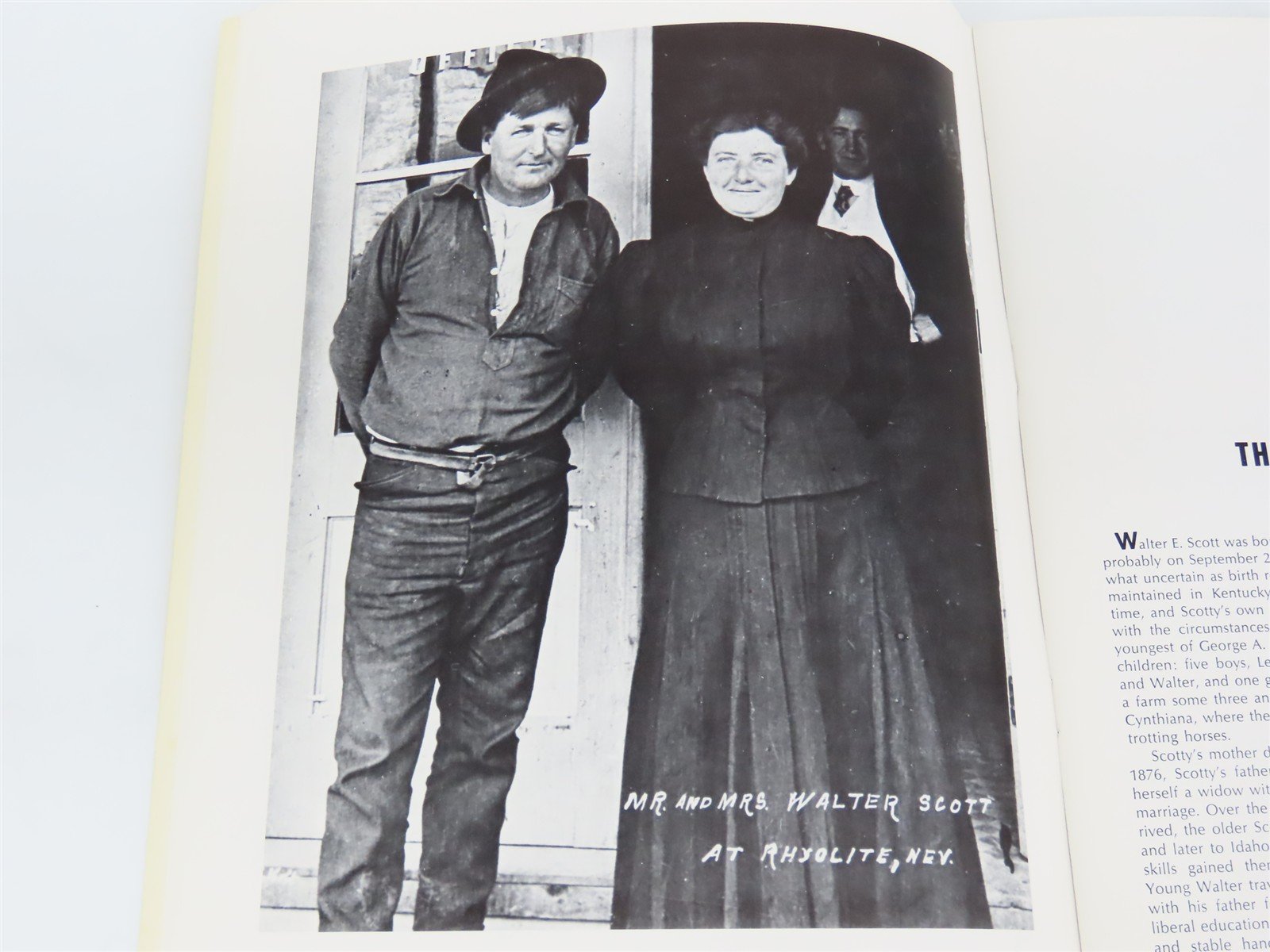 Death Valley Scotty - The Man and the Myth by Hank Johnston ©1972 SC Book