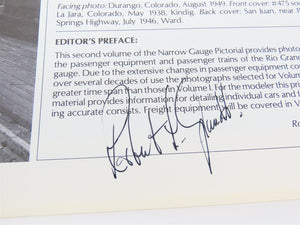 Narrow Gauge Pictorial Passenger Cars of the D&RGW Volume II by Grandt - SIGNED