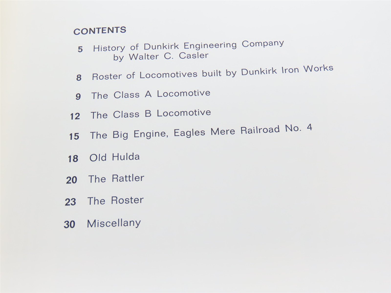 The Geared Locomotives of Dunkirk by David M. Hoffman ©1979 SC Book