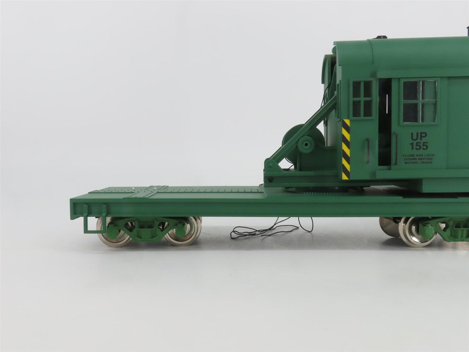 G Scale USA Trains R-1864 UP Union Pacific 25-Ton Crane Car #155
