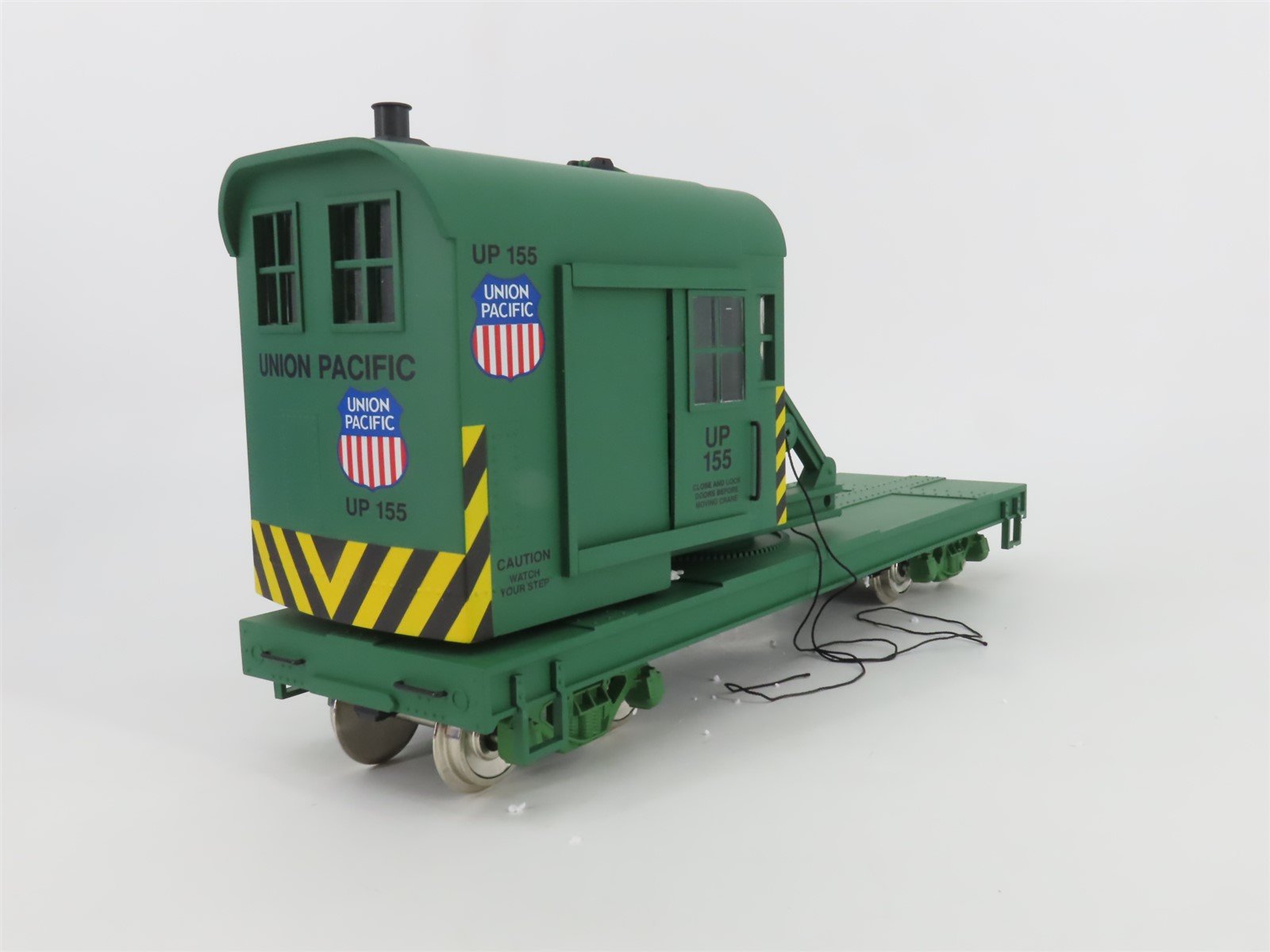 G Scale USA Trains R-1864 UP Union Pacific 25-Ton Crane Car #155