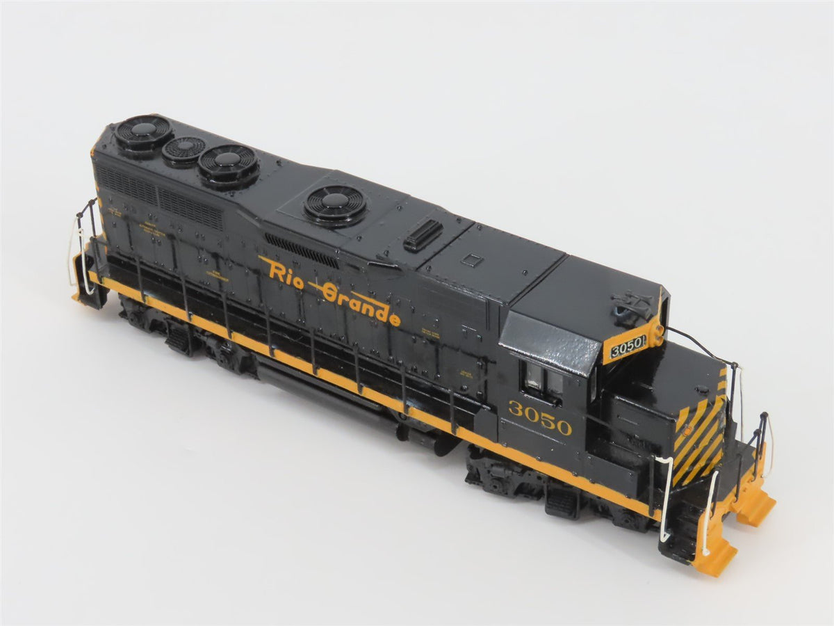HO Scale Athearn 4200 D&amp;RGW Rio Grande GP35 Diesel #3050 - Custom - Unpowered