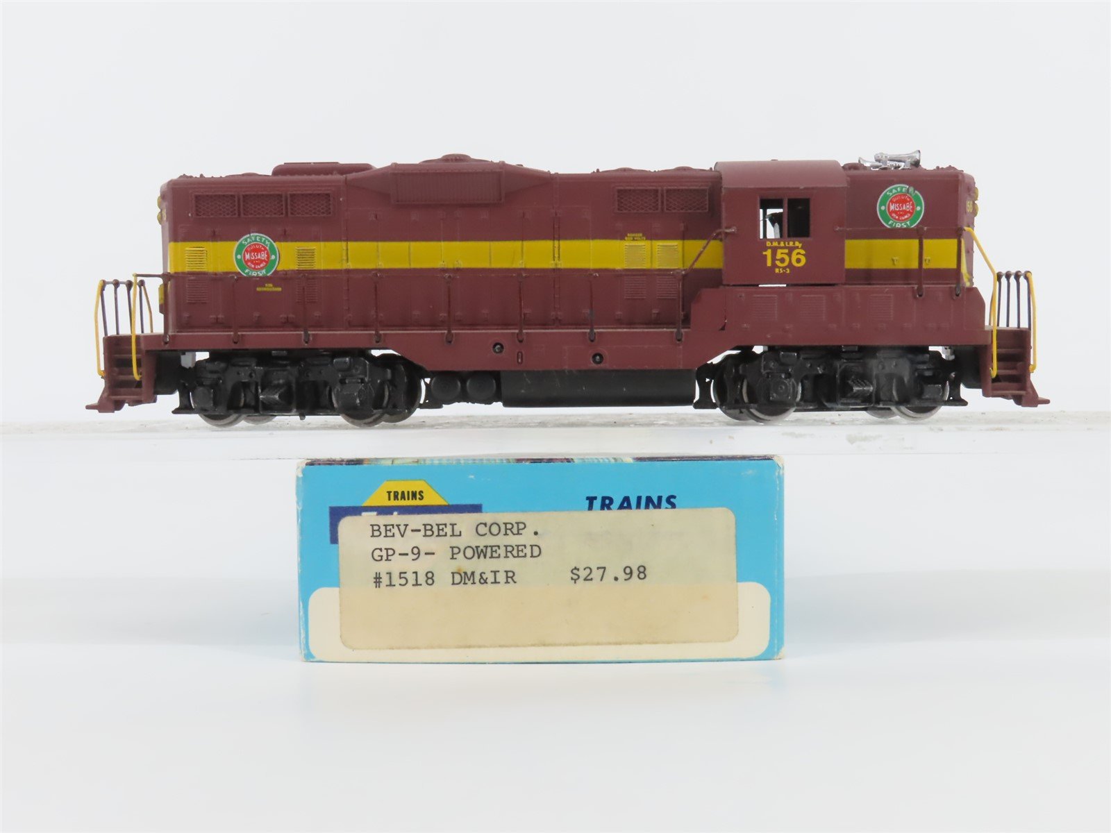 HO Scale Athearn Bev-Bel 1518 DM&IR Missabe Road EMD GP9 Diesel # #156
