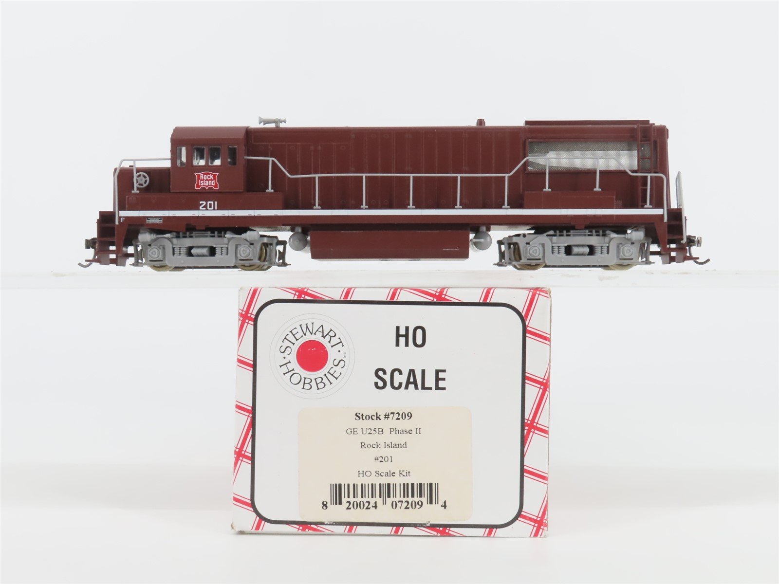 HO Scale Stewart 7209 RI Rock Island GE U25B Phase II Diesel #201 - DCC Ready