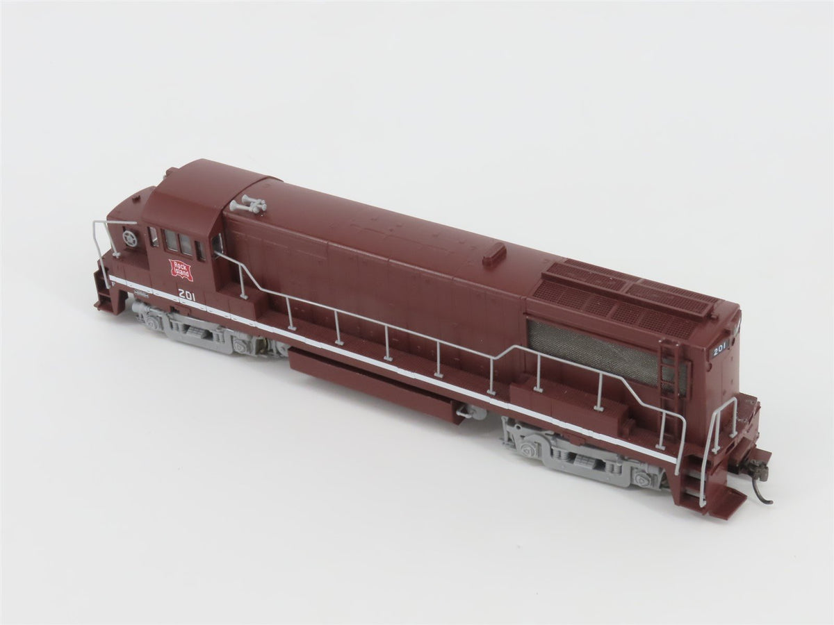 HO Scale Stewart 7209 RI Rock Island GE U25B Phase II Diesel #201 - DCC Ready