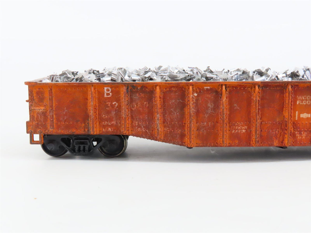 HO Scale Athearn B&amp;LE Bessemer &amp; Lake Erie 50&#39; Gondola w. Load #32062 - Custom