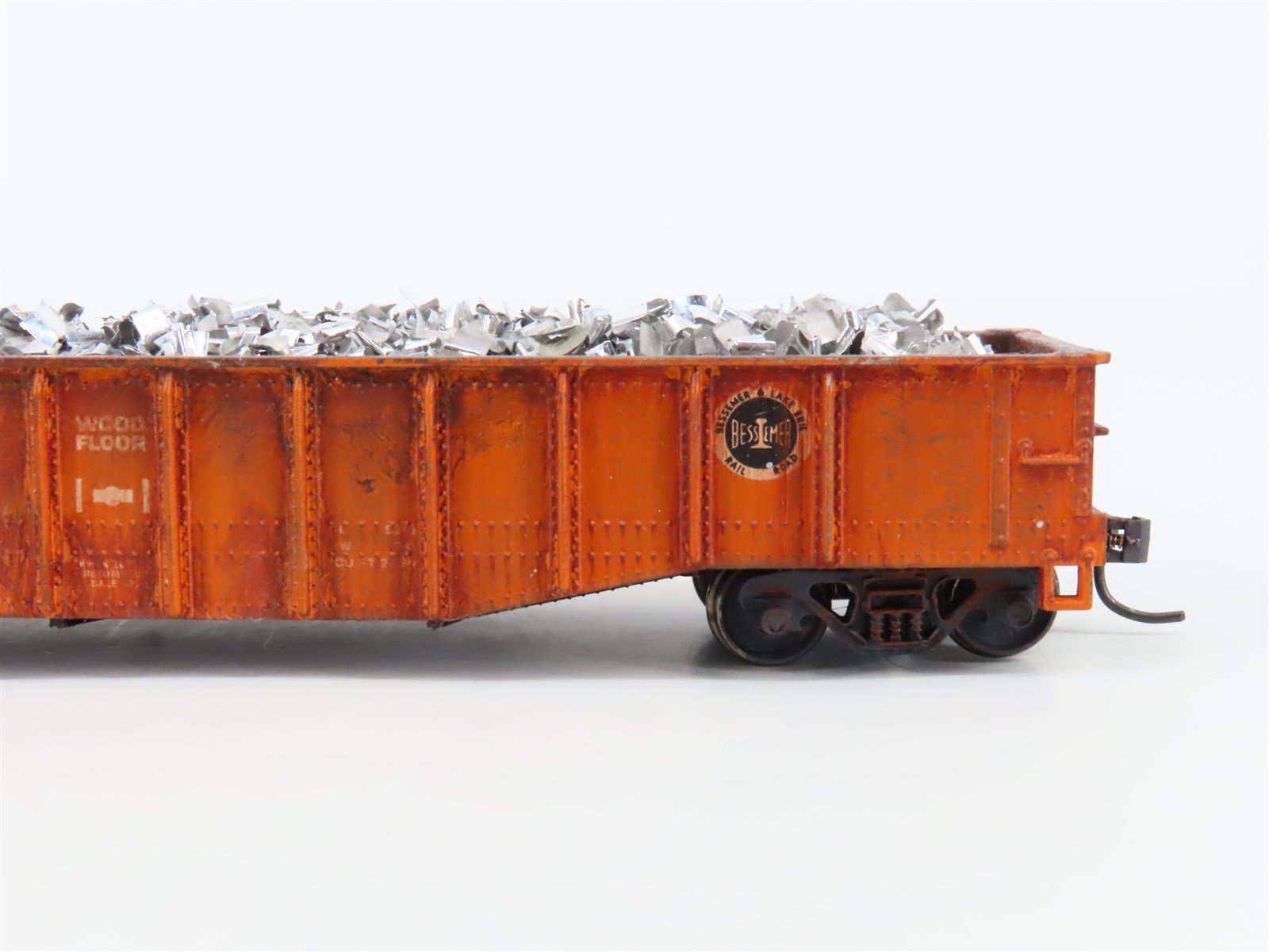 HO Scale Athearn B&LE Bessemer & Lake Erie 50' Gondola w. Load #32062 - Custom