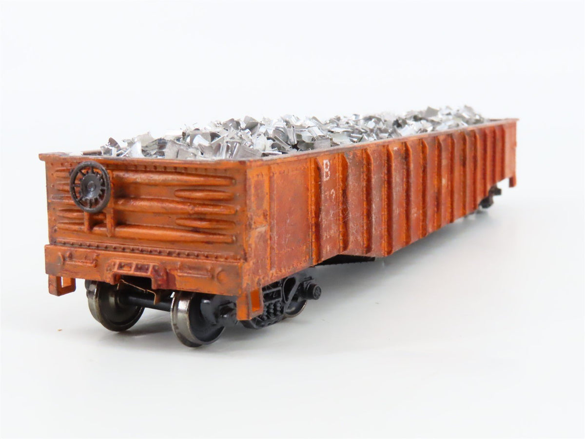 HO Scale Athearn B&amp;LE Bessemer &amp; Lake Erie 50&#39; Gondola w. Load #32062 - Custom