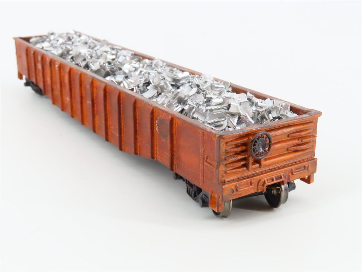 HO Scale Athearn B&amp;LE Bessemer &amp; Lake Erie 50&#39; Gondola w. Load #32062 - Custom