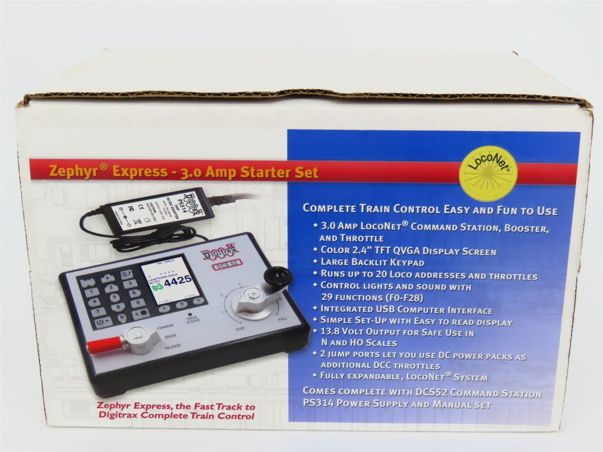 Digitrax DCS52 Zephyr Express 3.0 Amp Starter Set