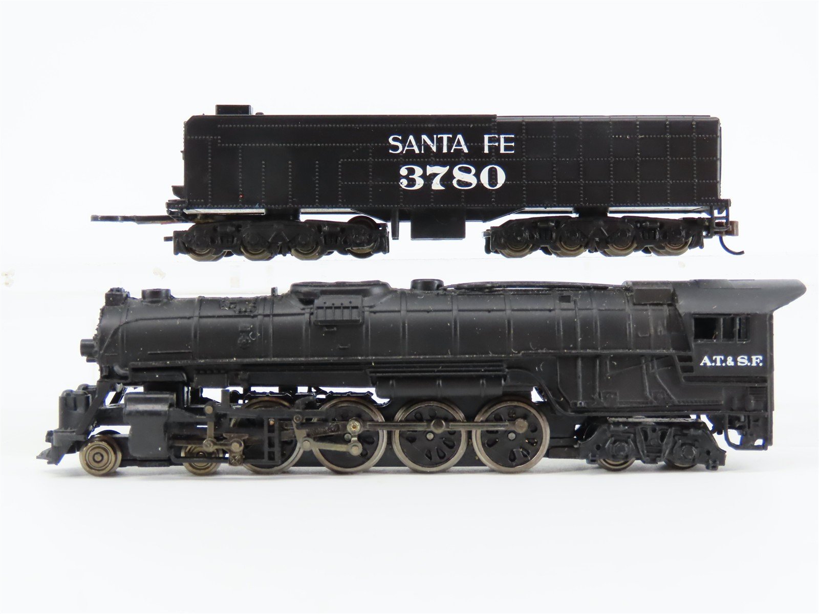 N Scale Bachmann ATSF Santa Fe 4-8-4 Steam Locomotive #3780