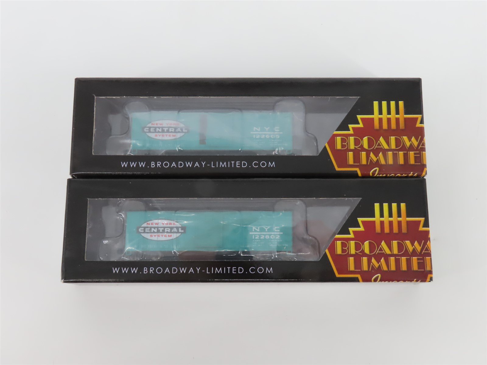 N Scale Broadway Limited Imports 7281 NYC New York Central 40' Box Car 2-Pack