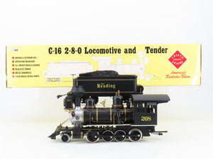 G Scale Aristocraft ART-80210 RDG Reading 2-8-0 C-16 Steam #268 w/Sound - Custom