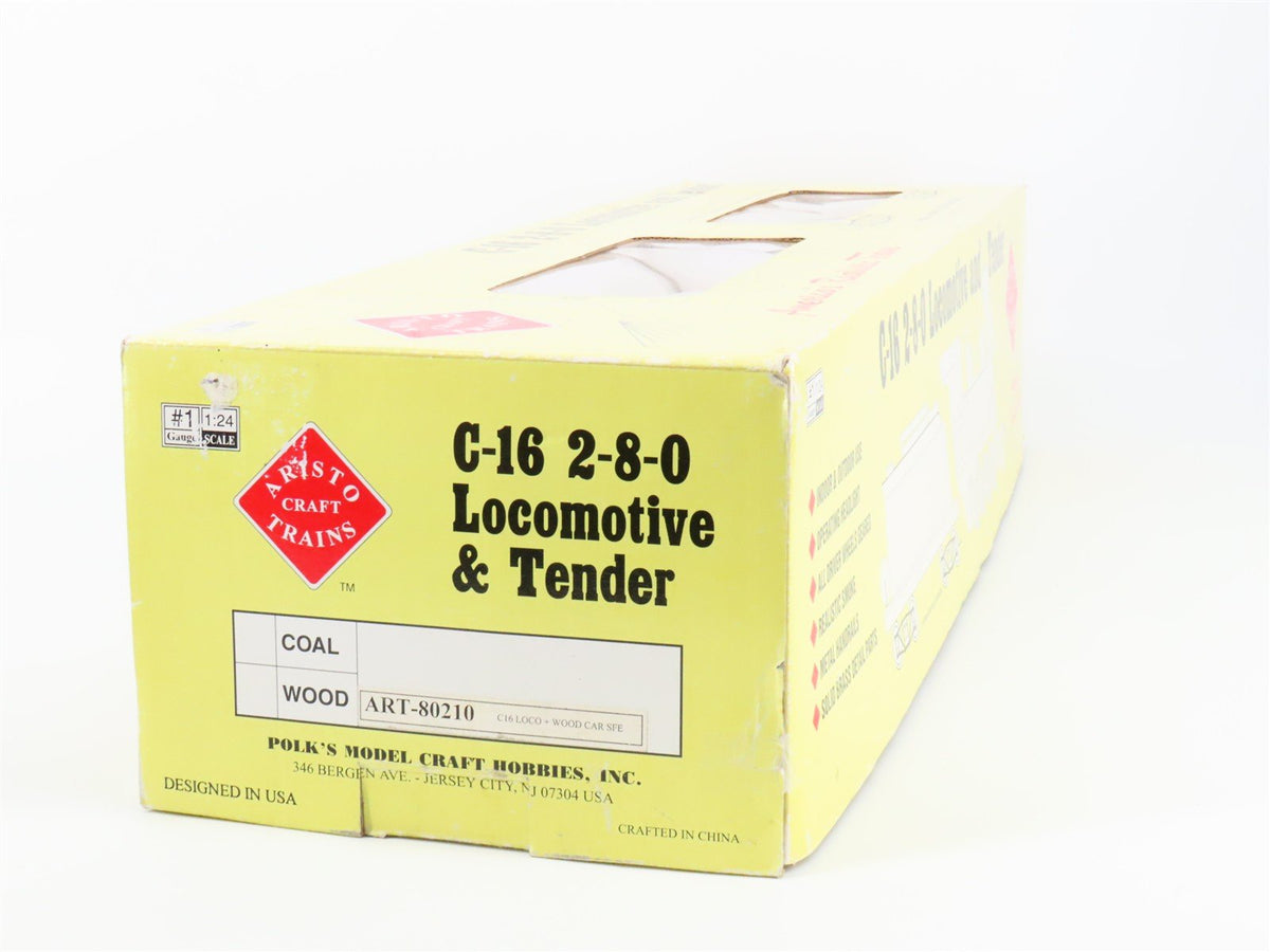 G Scale Aristocraft ART-80210 RDG Reading 2-8-0 C-16 Steam #268 w/Sound - Custom