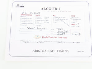 G Scale 2-Rail AC Aristocraft ART-22316 RDG Reading FB-1 Diesel #2066B w/ Sound