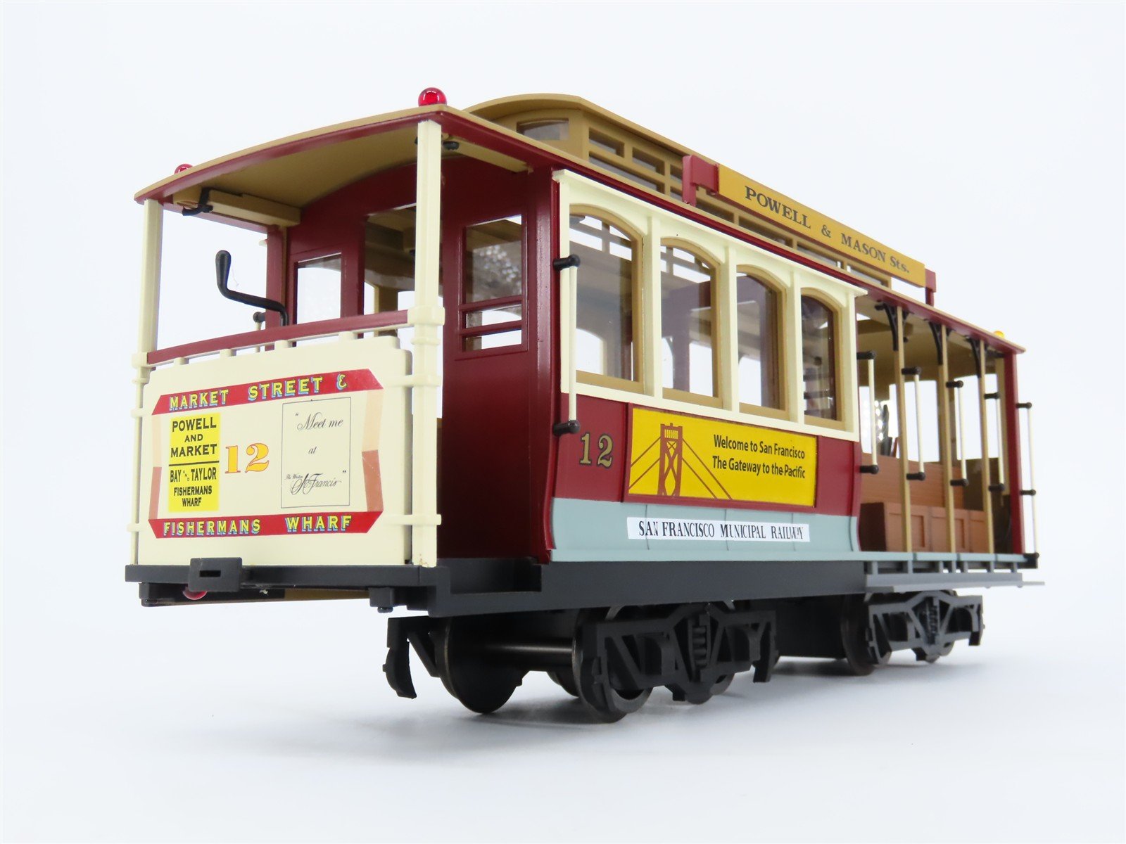 G Scale AMS AM66-011 San Francisco Powell & Mason Electric Cable Car #12