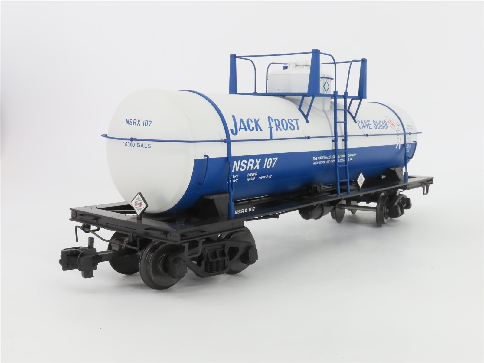 G Scale USA Trains R15123 NSRX Jack Frost 10,000 Gallon Tank Car #107