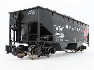 G Scale Aristo-Craft ART-41814C RDG Reading 2-Bay Hopper #86039 w/Coal Load