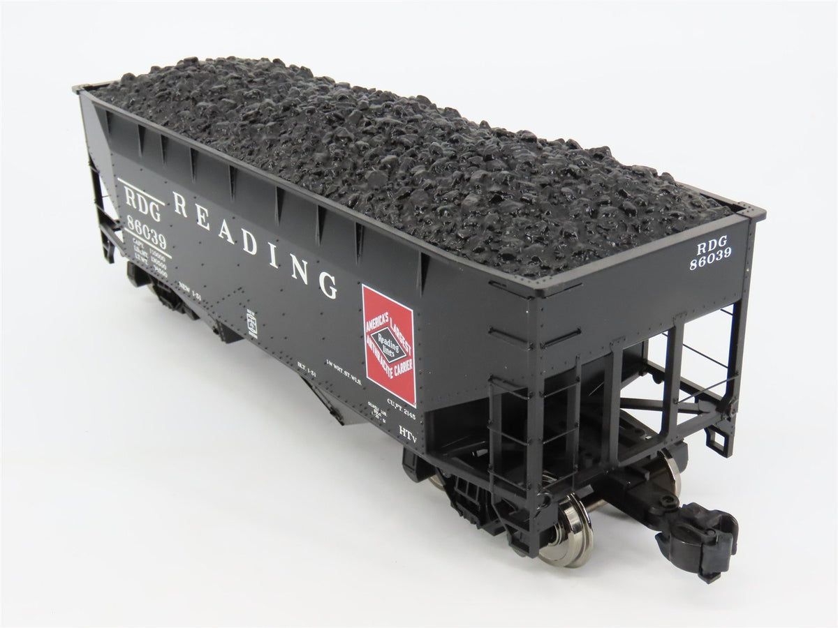 G Scale Aristo-Craft ART-41814C RDG Reading 2-Bay Hopper #86039 w/Coal Load