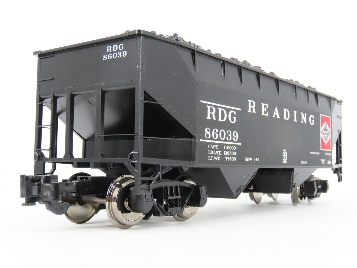 G Scale Aristo-Craft ART-41814C RDG Reading 2-Bay Hopper #86039 w/Coal Load