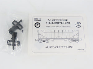 G Scale Aristo-Craft ART-41814C RDG Reading 2-Bay Hopper #86039 w/Coal Load