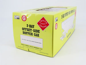 G Scale Aristo-Craft ART-41814C RDG Reading 2-Bay Hopper #86039 w/Coal Load