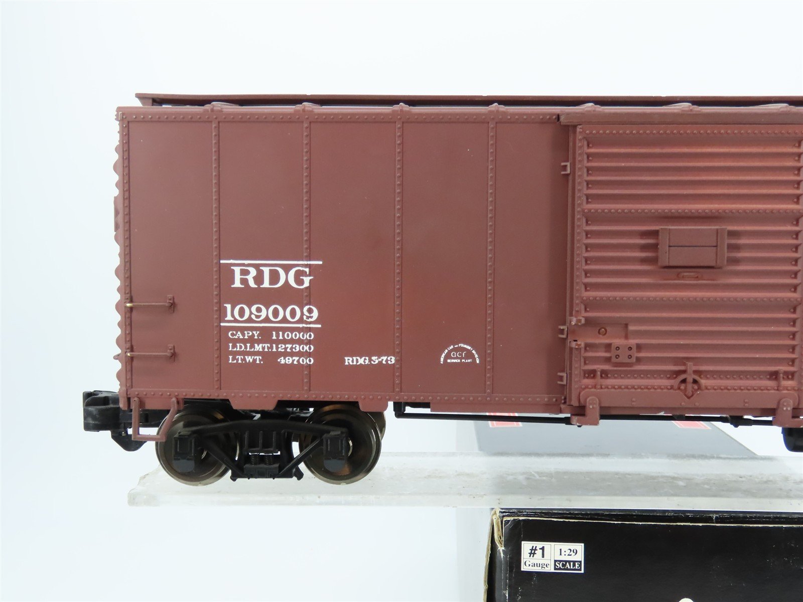 G Scale Aristo-Craft ART-46000 RDG Reading Steel Boxcar #109009