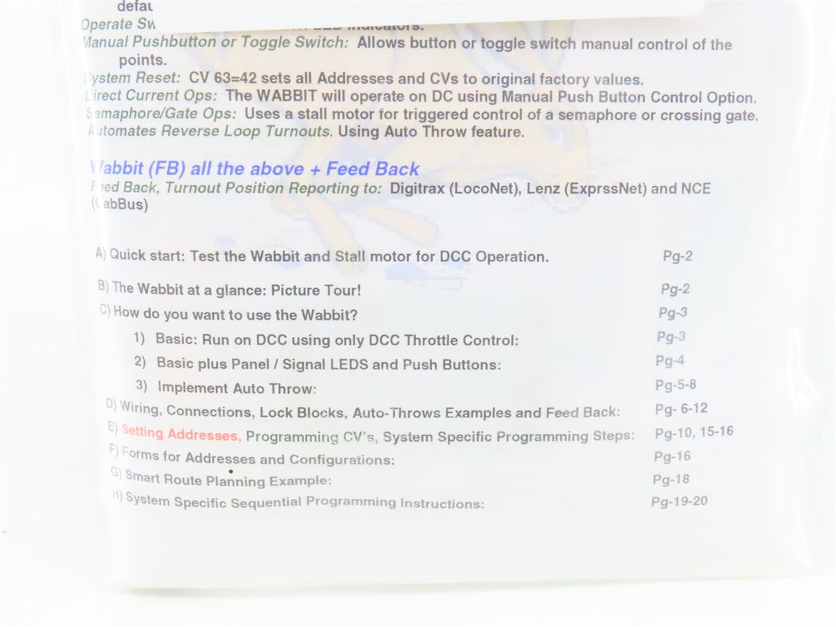 DCC Specialties.com The Wabbit Rev III Dual Output Stationery Decoder