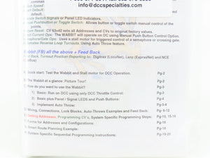 DCC Specialties.com The Wabbit Rev III Dual Output Stationery Decoder