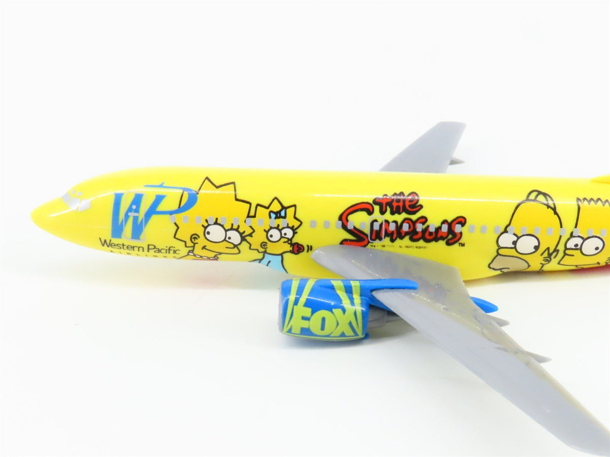 1:200 Scale Western Pacific Plastic The Simpsons Boeing 737 Airplanes w/Stand