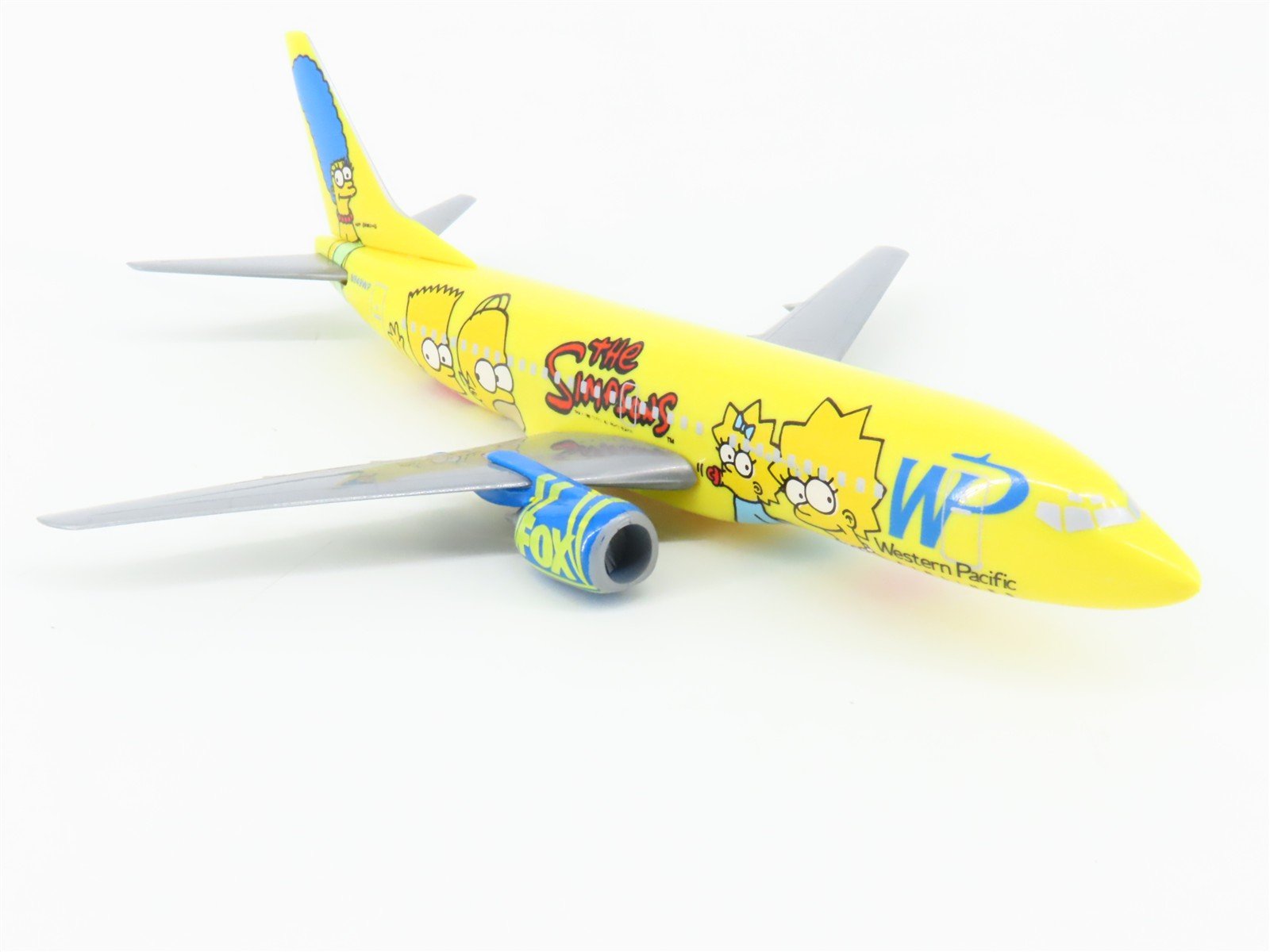 1:200 Scale Western Pacific Plastic The Simpsons Boeing 737 Airplanes w/Stand