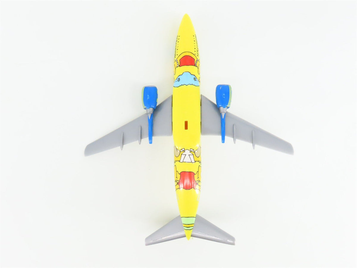1:200 Scale Western Pacific Plastic The Simpsons Boeing 737 Airplanes w/Stand
