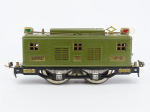 Standard Gauge Lionel Lines 0-4-0 Green Electric Locomotive #8