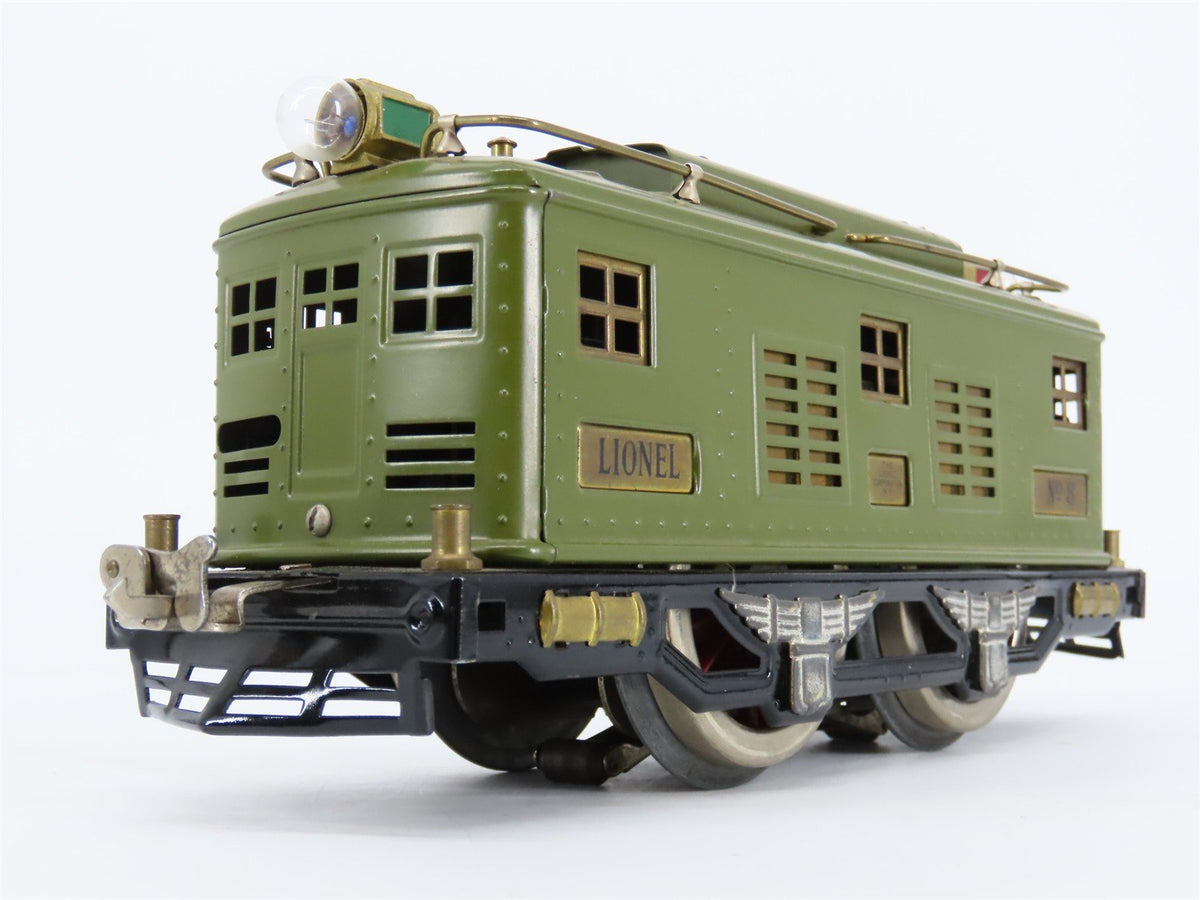 Standard Gauge Lionel Lines 0-4-0 Green Electric Locomotive #8
