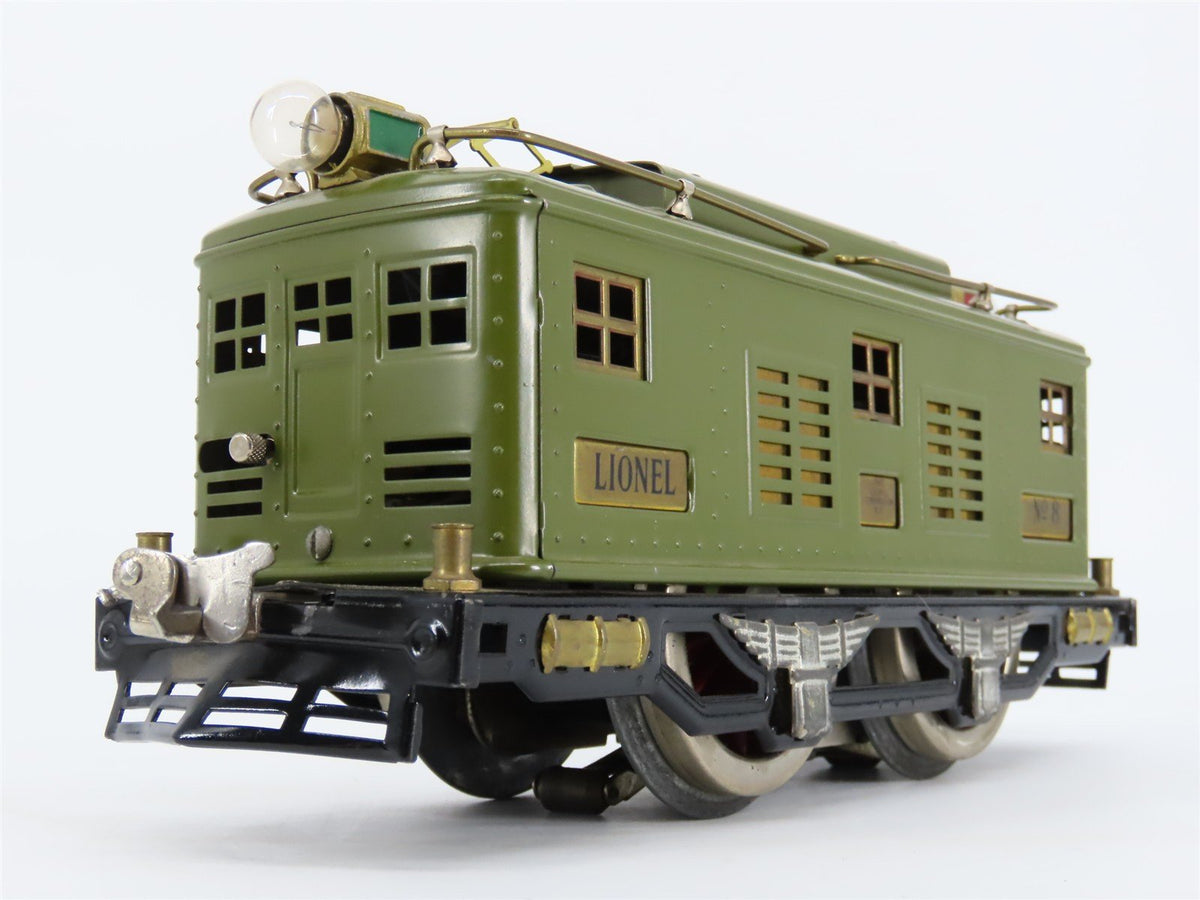 Standard Gauge Lionel Lines 0-4-0 Green Electric Locomotive #8