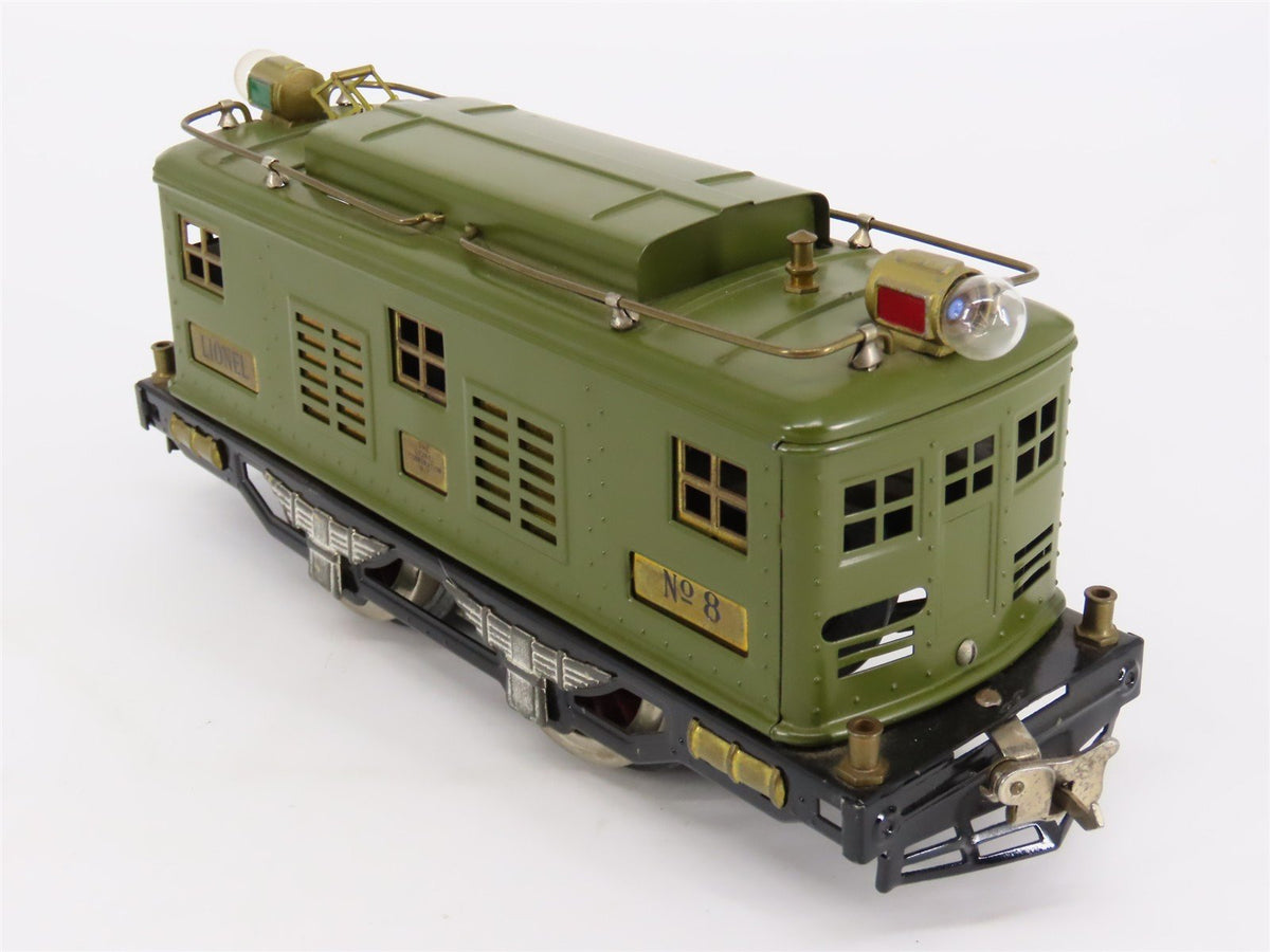 Standard Gauge Lionel Lines 0-4-0 Green Electric Locomotive #8