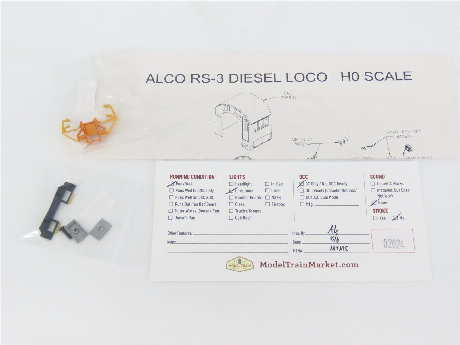 HO Scale Atlas Classic 10000065 Interstate RS-3 Diesel Locomotive #33