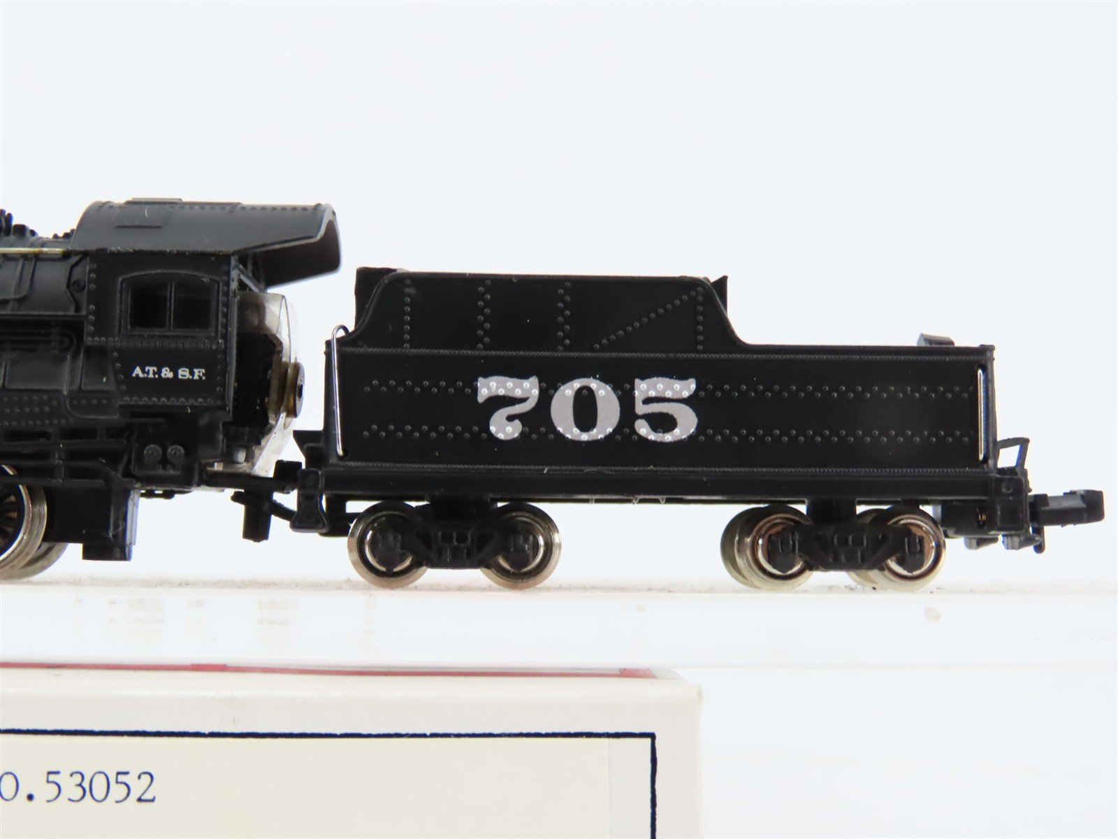 N Scale Bachmann ATSF Santa Fe 0-8-0 Steam Locomotive #705