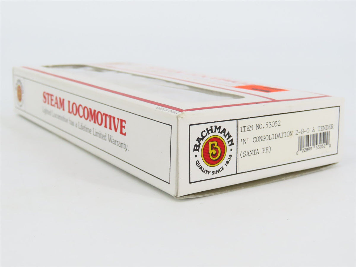 N Scale Bachmann 53052 ATSF Santa Fe 2-8-0 Steam Locomotive #705