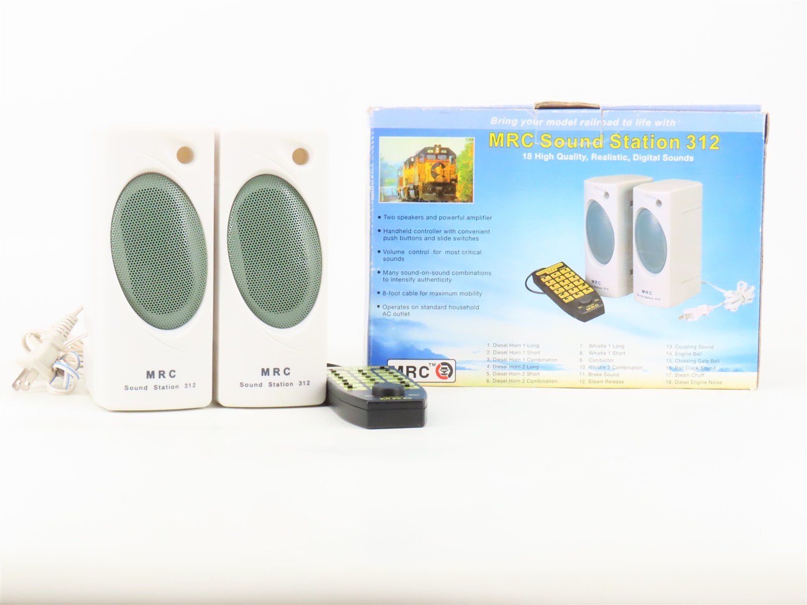 MRC #AA550 Sound Station 312 Model Railroad Sound System w/ Handheld Control