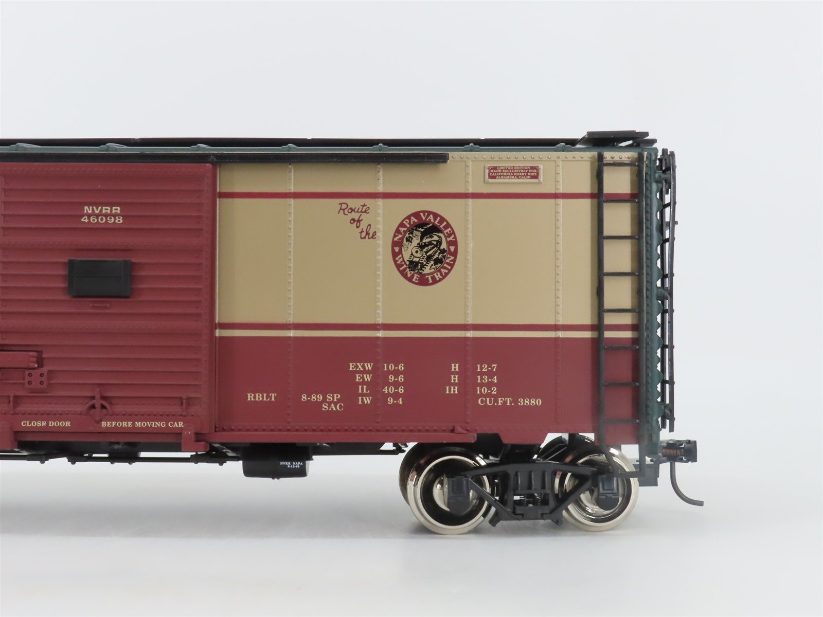 G Scale Aristo-Craft ART46032 NVRR Napa Valley Steel Boxcar #46098