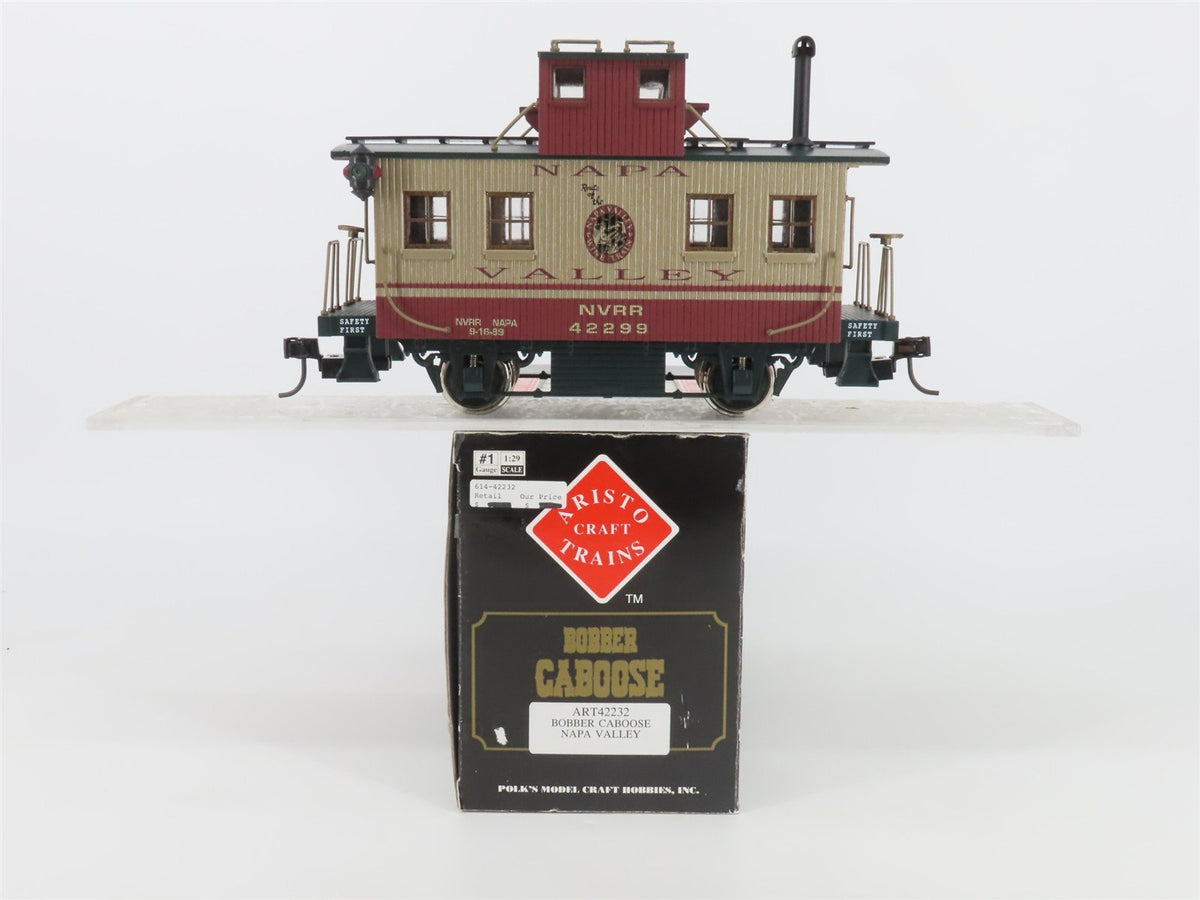 G Scale Aristo-Craft ART42232 NVRR Napa Valley Bobber Caboose #42299